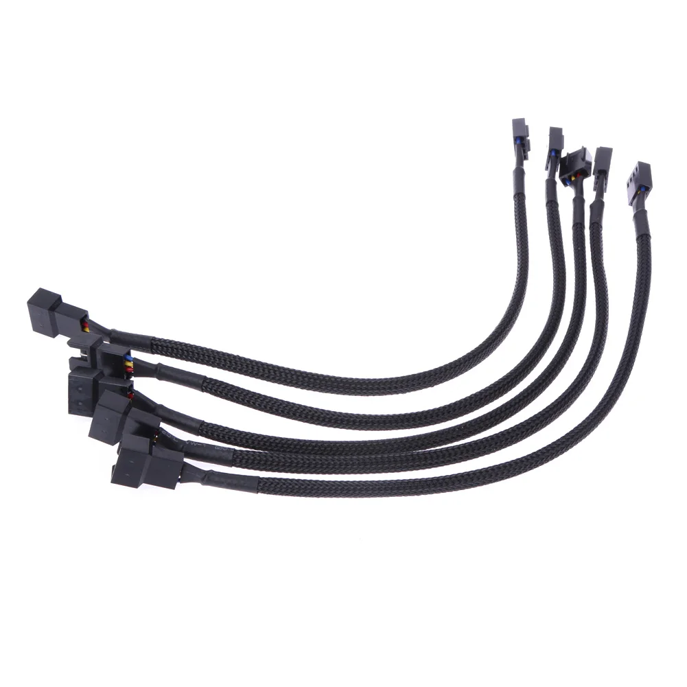 26cm 4 Pin PWM Fan CableMale To Female PWM Connector Fan Extension Power Cable for Computer CPU Cooling System for PC Case Fans