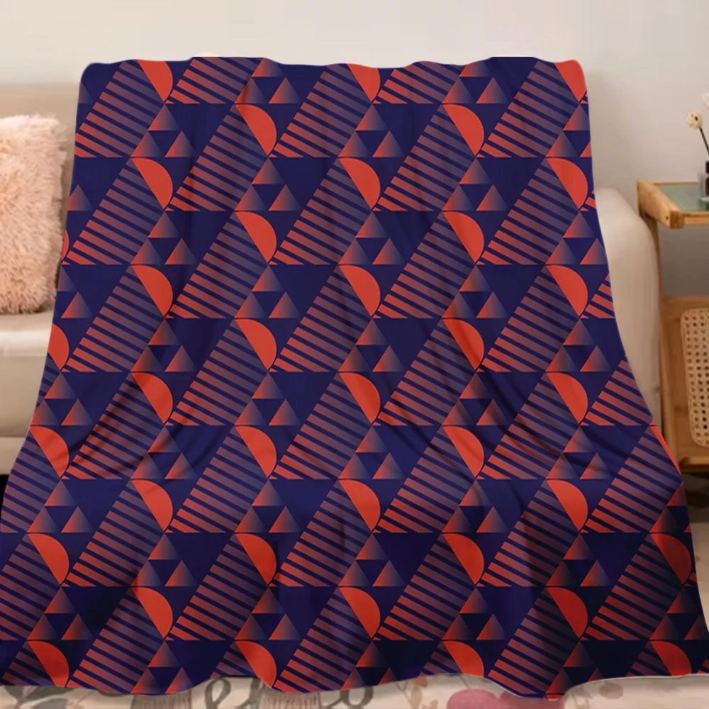 

Flannel Bed Blanket Tesselate With Fade-resistant Ultra-soft Touch Classic Pattern Bed Scarf Bedsheet Blankets For Children