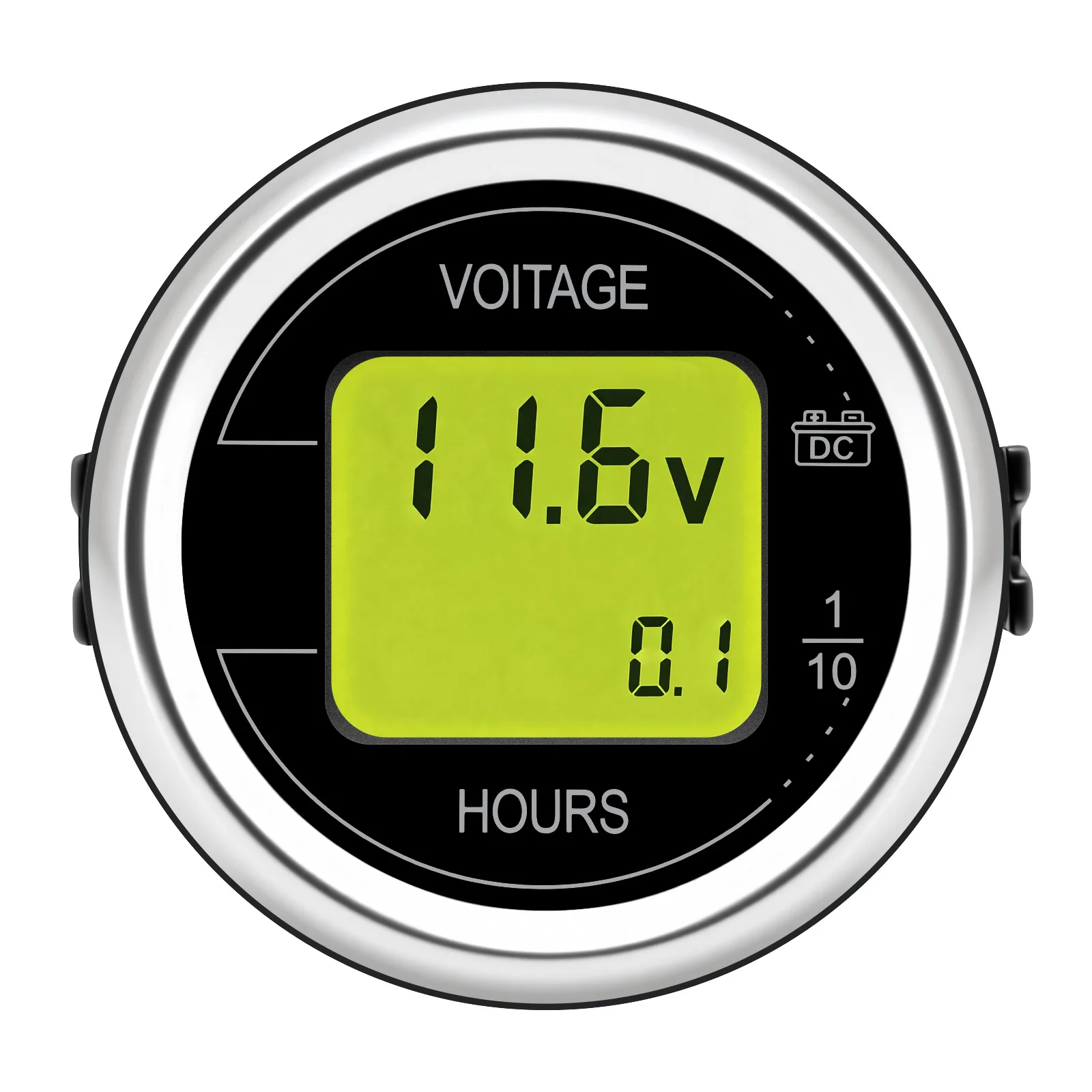 2'' 52MM Auto-Spannungs- und Betriebsstundenzähler mit Dual-Display, LED-Digitalanzeige, Wasserdichtes Voltmeter, Spannungsmesser, Volt-Detektor 12V/24V 2-in-1 – Detail 5