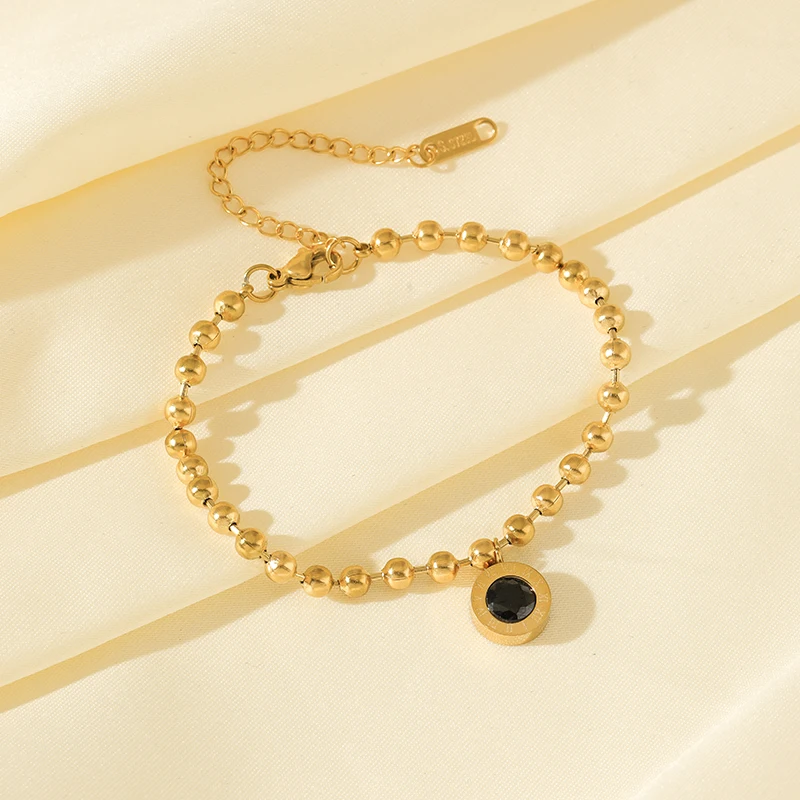 EILIECK 316L Edelstahl Römische Ziffern Zirkon Halskette Armbänder Ohrringe Set für Frauen Neues Trendiges Geschenk Wasserdichter Schmuck – Detail 14