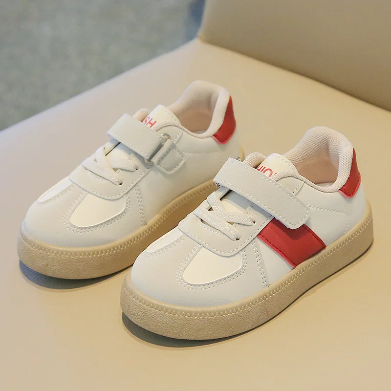 Chaussures de dehors Blanches à Semelle Souple pour Enfant Garçon et Fille, Baskets Décontractées pour Bébé, Printemps Automne 2024