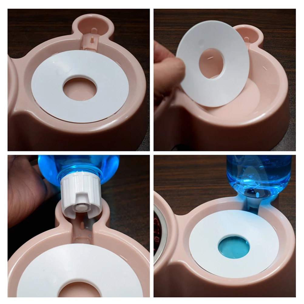 

Bowl Pet Feeder Water Fountain Supplies Cat Bowl Durable Environmental Food Water Dispenser Home Decor