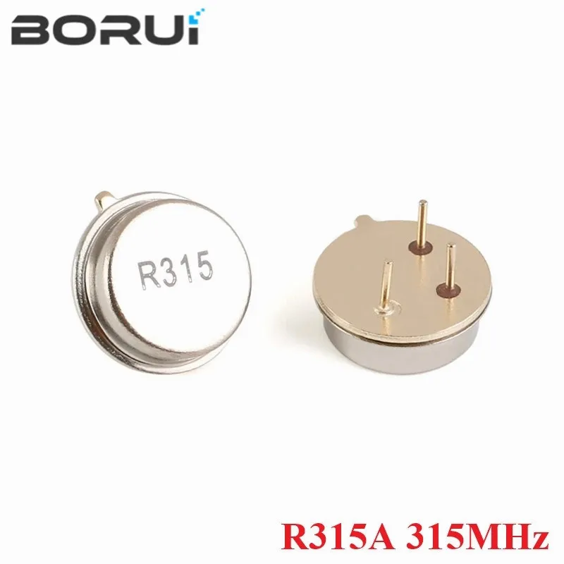 10pcs 315MHz 433MHz Resonator Crystal Oscillator R315A R433A Quartz Through Holes Surface Acoustic Wave Oscillator KIt Round