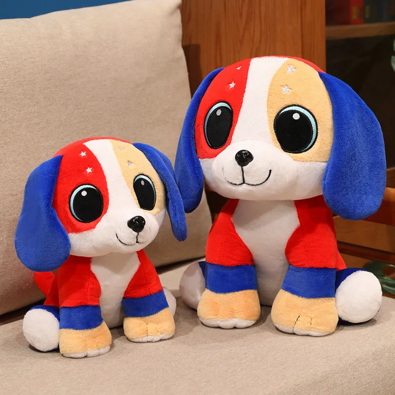 30/40cm Creative America Color Puppy Plush Toys Soft Stuffed Animals Fluffly Puppy Baby Appease Doll for Kids Gifts Home Decor