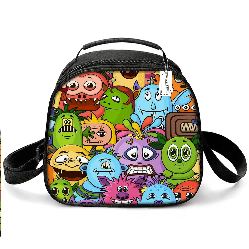 My Singing Monsters Monster Concert Primary and Secondary School Students Portable Children\'s Lunch Box Bag Best Gifts