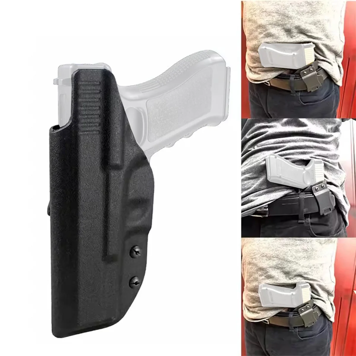 

Tactical Holster Concealed Carry Inside Waistband Kydex IWB Holster For Glock 17 19 26 43 Sig Sauer P365 SP2022 Colt 1911