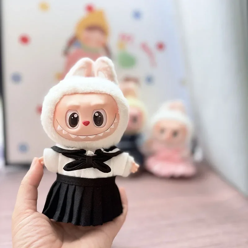 

Для 17 см куклы Лабу аниме JK униформа комплект из 3 предметов милое школьное платье моряка только одежда Ropa аксессуар для куклы
