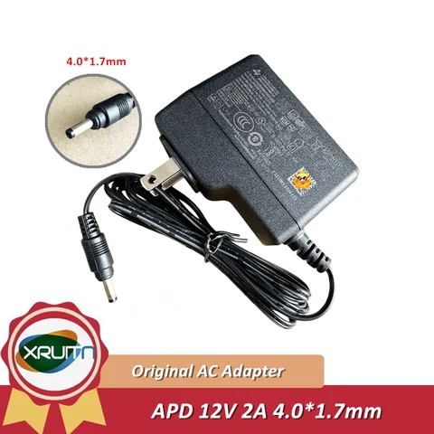 US/EU Plug Genuine APD WB-24J12R AC Adapter Charger for Dell WYSE 3040 Power Supply 4.0*1.7mm