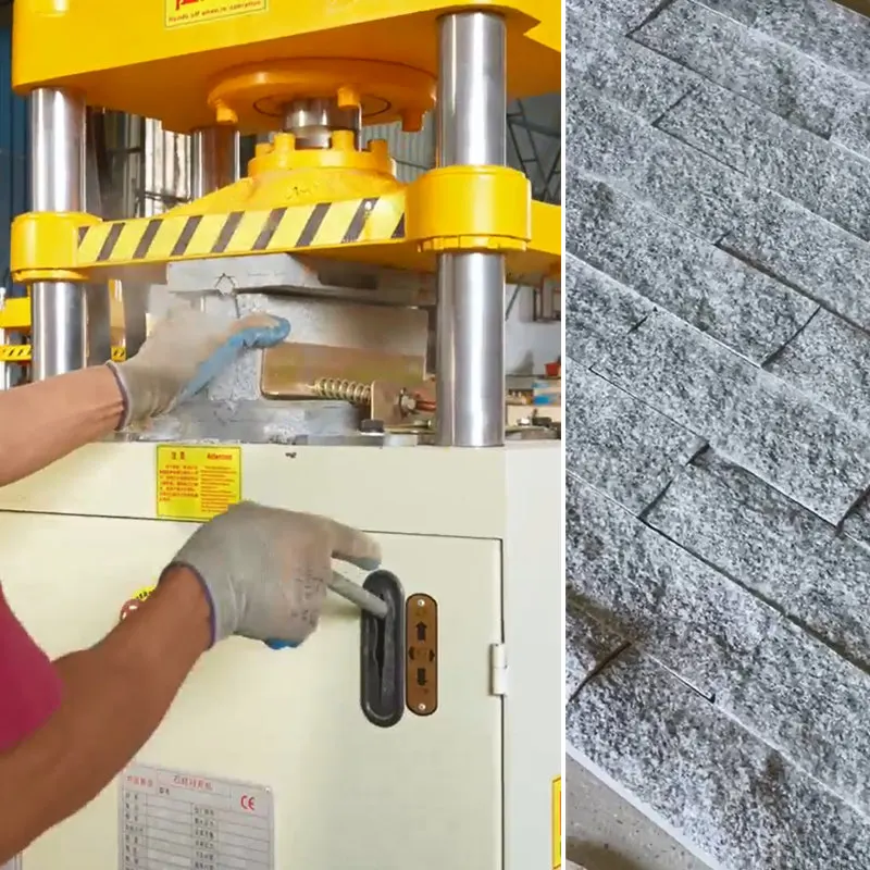 Hot SCDK-81 Marmer Graniet Bestrating Rots Steen Stempelen Splitter Machine Hydraulische Natuursteen Splitsmachine