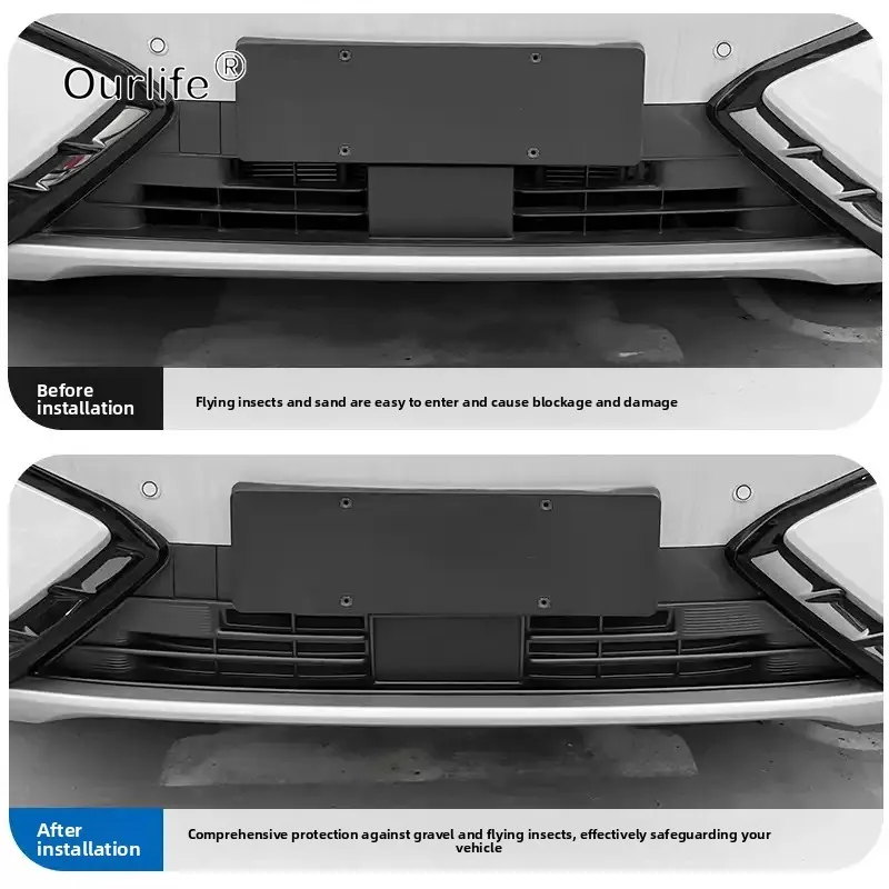 For BYD ATTO 3 2026 2027 Smart Driving Edition  No Drill Front Grille Mesh,Detachable Bug Deflector,Detachable Bug Deflector