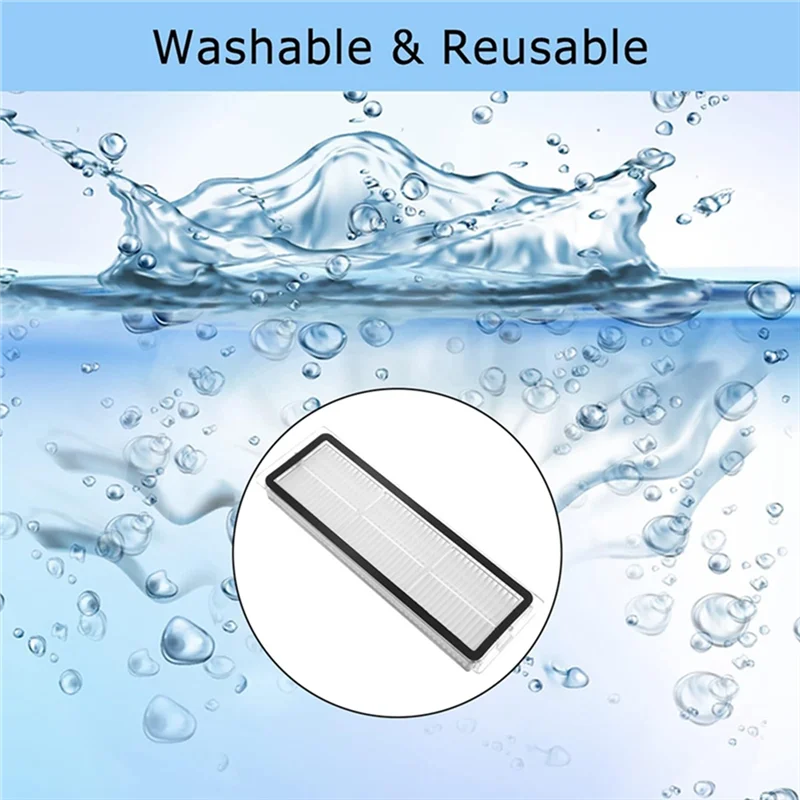 

B02C-Accessories Kit For Dreame Bot D10S / D10S Pro Robot Vacuum Cleaner Roller Main Side Brush Hepa Filter Mop Cloths Accessori