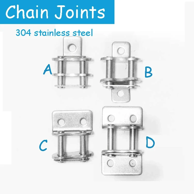 

Chain Joints 304 Stainless Steel Bent Plate Single Side Single Hole Double Side Double Hole 06B 08B 10A 12A 16A 20A