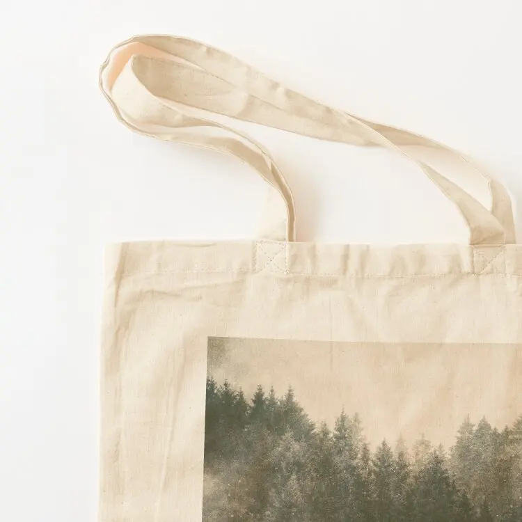 ينام // خارج أي مكان البرية أشجار كاسكاديا غابة خيالية مغطاة في حقيبة حمل الضباب السحرية حقائب يد للسيدات