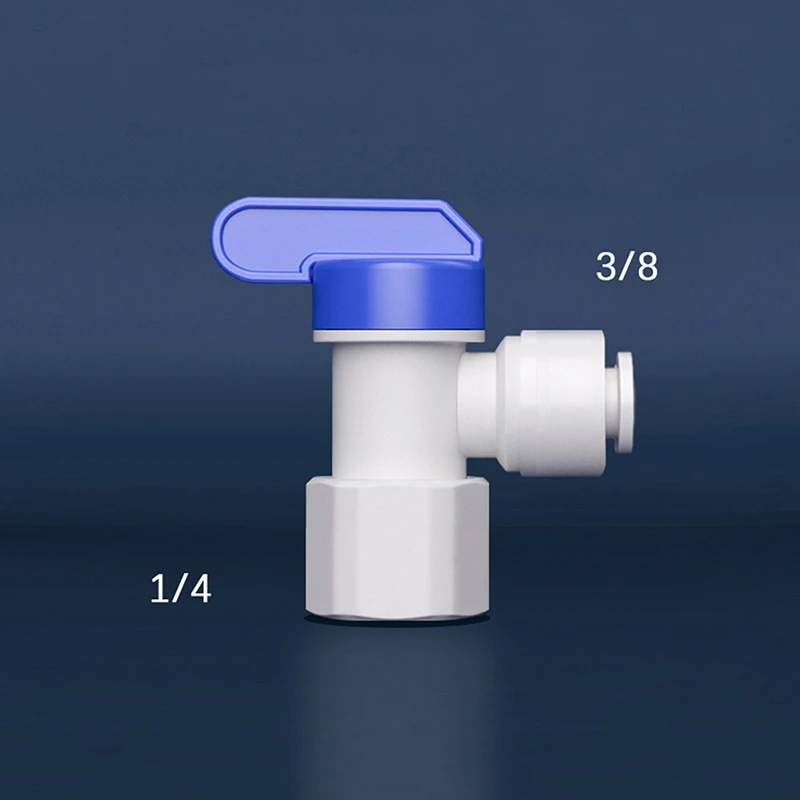 صمام كروي بلاستيكي مستقيم للمياه RO ، تناضح عكسي للذكور ، شبشب عكسي للذكور ، خرطوم OD ، توصيل سريع ، 1 ، تركيب حوض السمك ، 1: 1