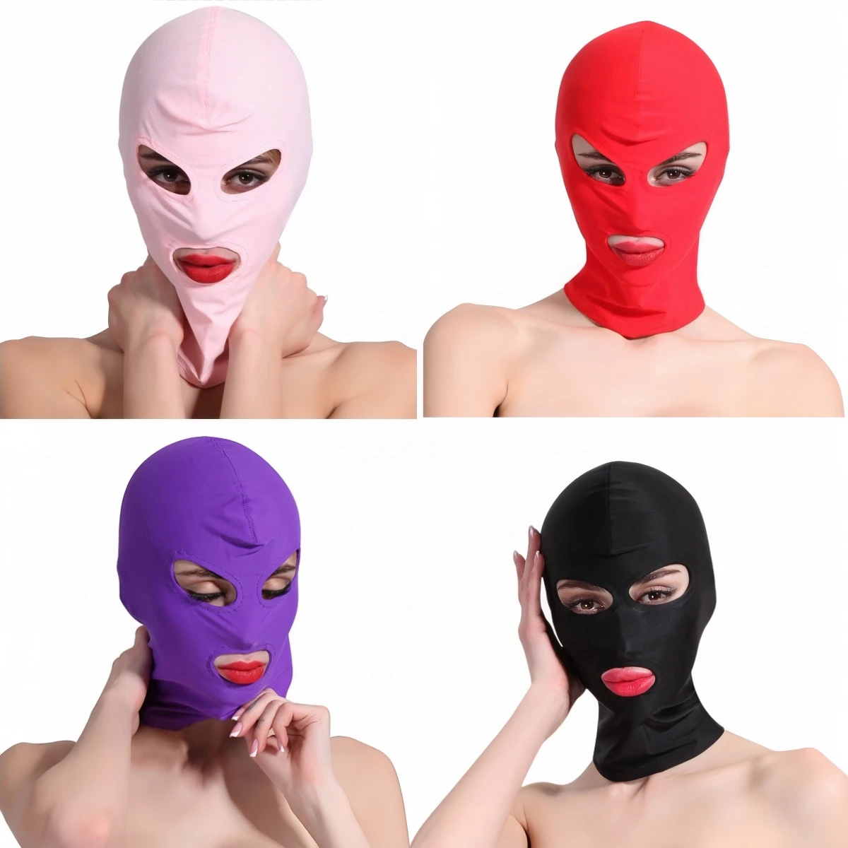 Unisex FullFace Spandex Balaclava Cap Elasticity CS Simulation Halloween Cosplay Party UV Protection Motorcycle Bike Riding Mask