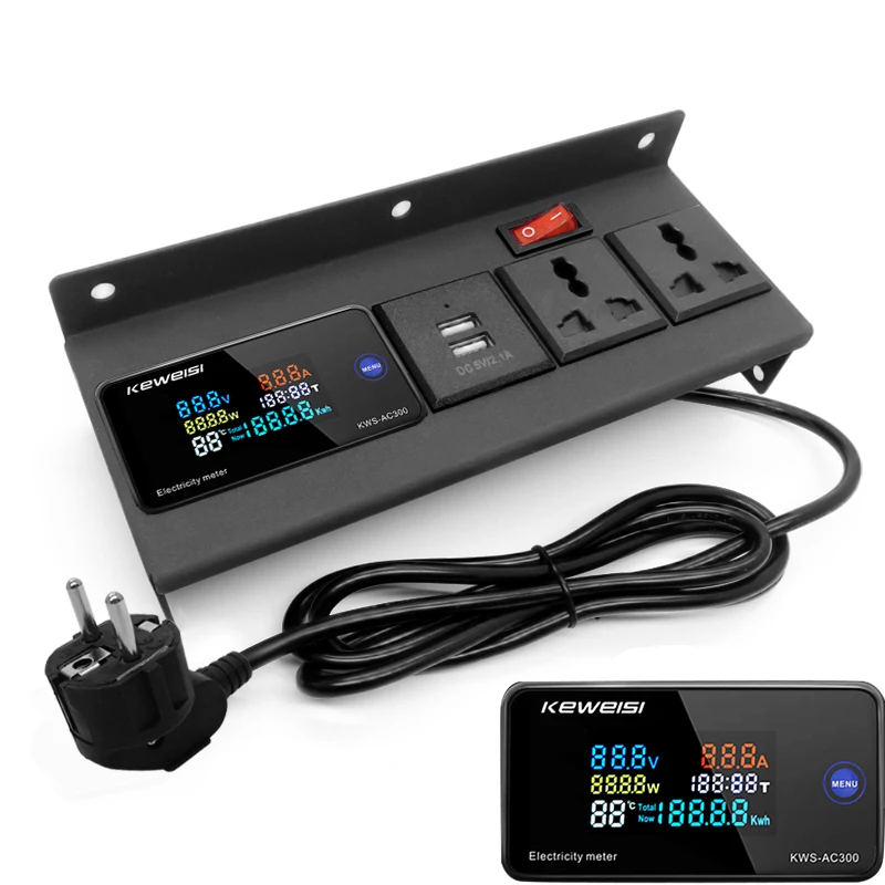 

Настольные скрытые розетки с вольтметром, амперметром, USB-портом, универсальное гнездо, выключатель питания