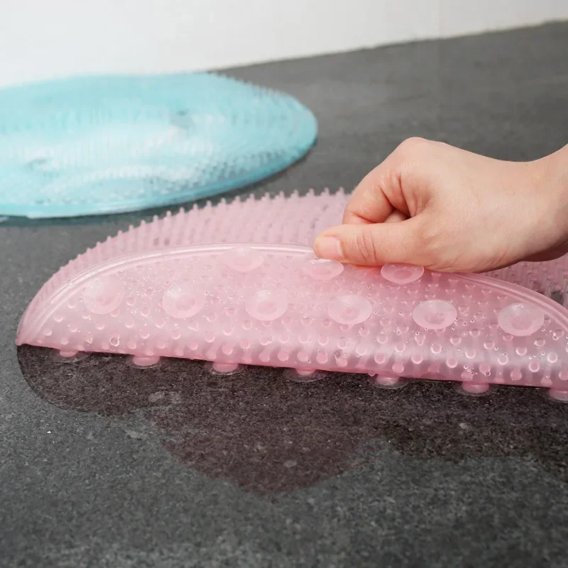 

Silicone Bath Shower Back Brush Massager Bath Foot Brush Dead Skin Anti Skid Pad Bath Mats Bathroom Mat 31cm