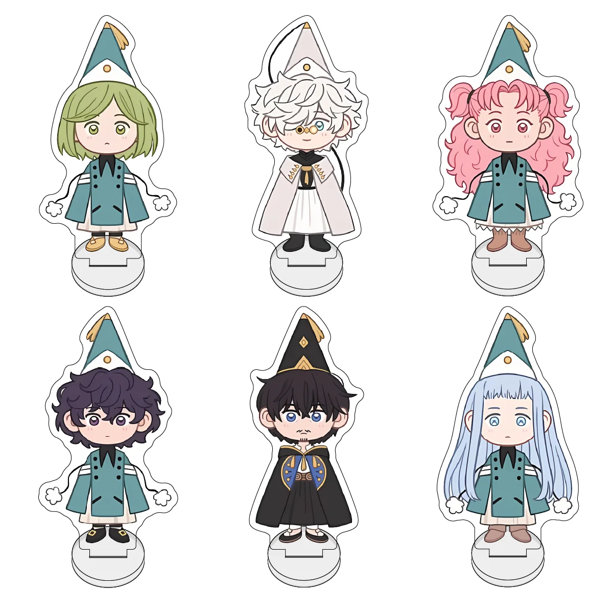 10cm Pointed Witch Hat Atelier Q-Version Acrylic Stand Anime Desktop Ornament Student Gift Collectible Item keychains