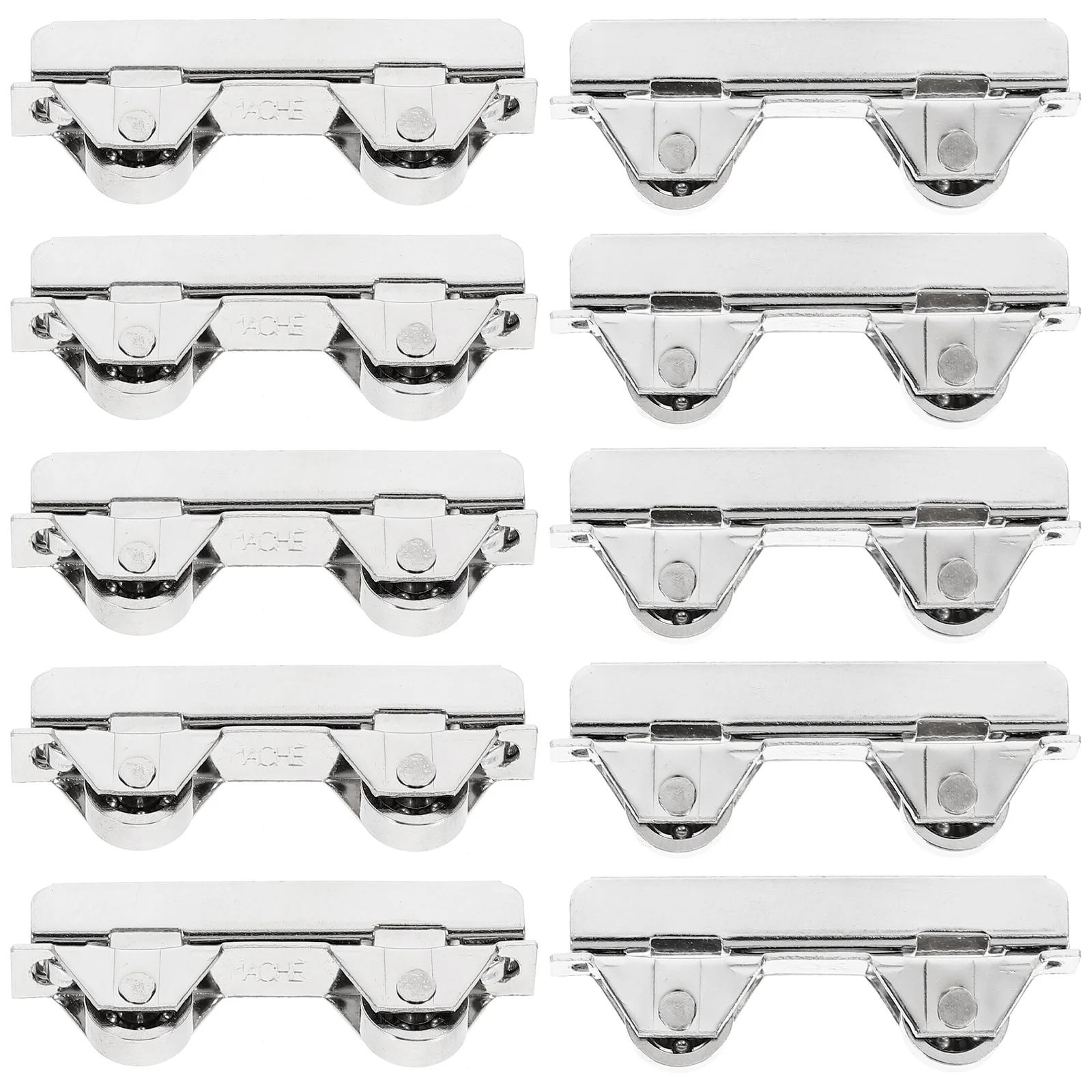 

10pcs Glass Sliding Roller 6Cm Thick Showcase Window Stainless Steel Heavy Duty Sliding Door Wheel Glass Door Replacement Pulley