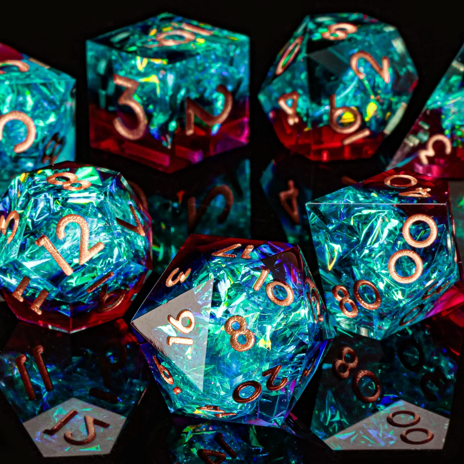 

DND Resin Polyhedral Dice Set for Dungeons And Dragons D&D Sharp Edge Role Playing Game D And D Collectible Tabletop Accessories