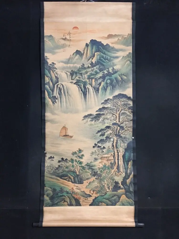 A landscape painting of Zheng Banqiao in the Four Foot Middle Hall