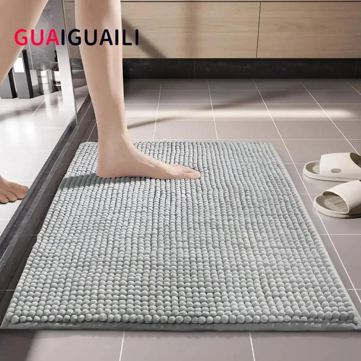 Bathroom Non-Slip Mat Entrance Foot Mat Bathroom Floor Toilet Entrance Mat Bath Rug Household Carpet, bathroom rug 발매트