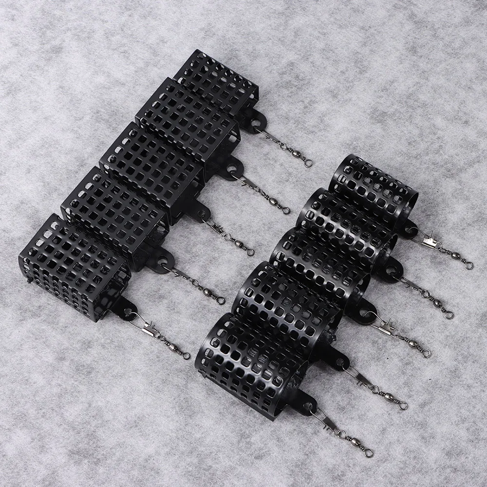 5Pcs Runde Platz Angeln Feeder Käfig Edelstahl Fishings Locken Käfig 20g-60g Tragbare Falle köder Korb Angelgerät – Detail 11