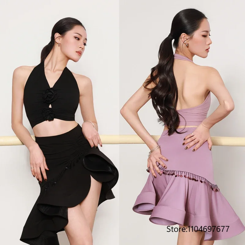 nouvelle-robe-de-danse-latine-chacha-professionnelle-2026-pour-femme-top-a-col-halter-et-jupe-a-plis-tenue-de-danse-de-salon-pour-adultes