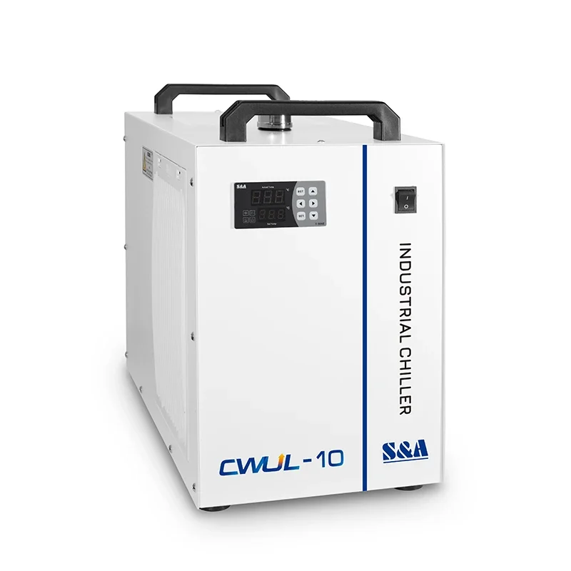 S&A CWUL-10 Commercial Small Portable Active Cooling Water Chiller For UV La ser Marking Machine