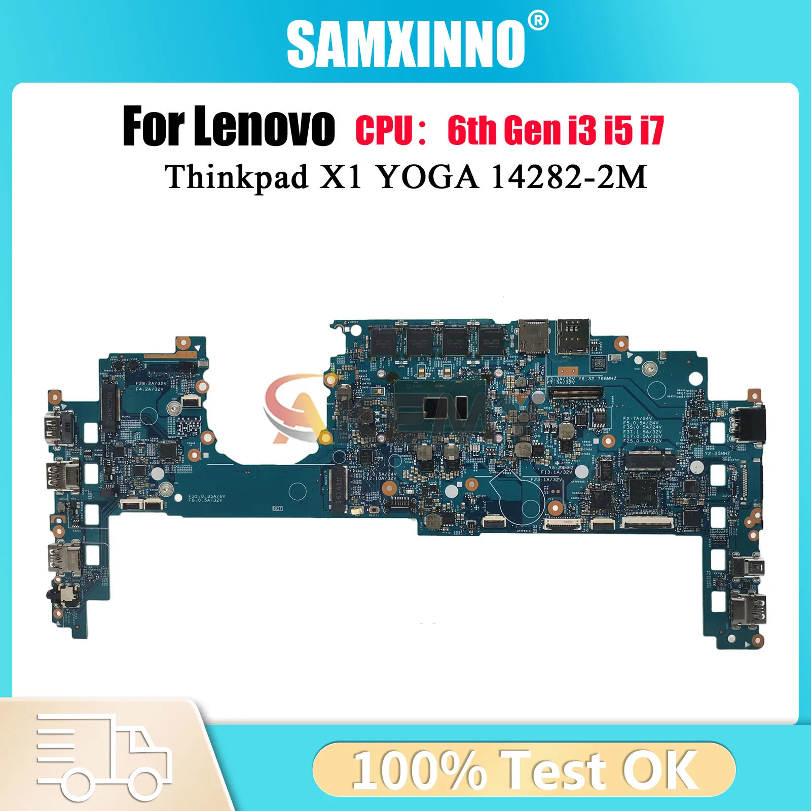 

14282-2M Материнская плата для ноутбука Lenovo ThinkPad X1C X1 Yoga с процессором 8 ГБ 16 ГБ ОЗУ I5 I7 6-го поколения 100% полностью протестирована