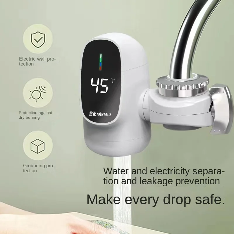 3000 واط الكهربائية شكر صغير لحظة سخان الماء الساخن الحمام صنبور الحنفية التدفئة 3 ثانية آلة التدفئة الفورية
