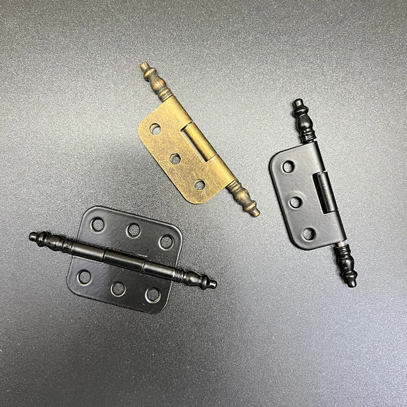 1PC Antique Bronze/Black Hinge with Screws for Craft Box Jewelry Wood Case Gift Chest Furniture Folding Hinges