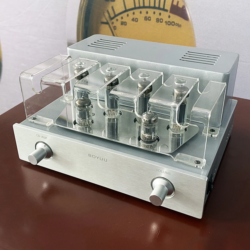 Latest  BOYUU F10 tube amplifier 6N1 push 6P1 push-pull tube amplifier OEM joint production  machine, 6N1*2, 6P1*4