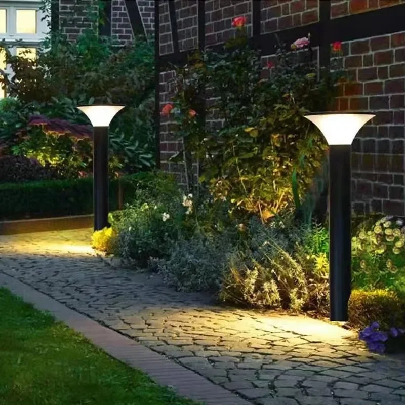 outdoor waterproof integrated led solar garden light for lawn patio yard walkway driveway solar path courtyard lamp