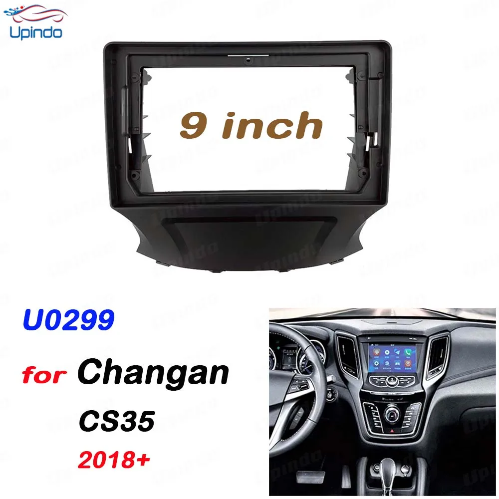 

2 Din 9-дюймовая лицевая панель, рамка Android, автомобильное радио, мультимедиа для Changan CS35 2018, комплект для установки приборной панели, АБС-пластик