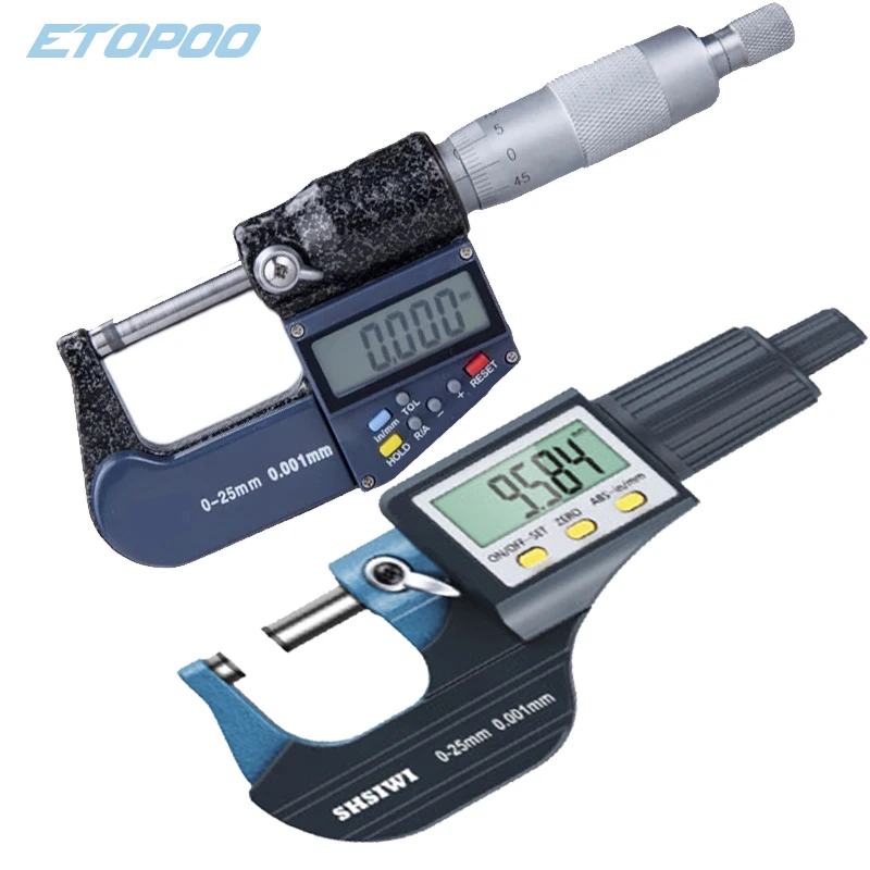 Micrômetro Externo Digital Micrômetro Eletrônico Medidor Caliper Carboneto 0.001 mm 025 mm 2550 mm 5075 mm 75100 mm