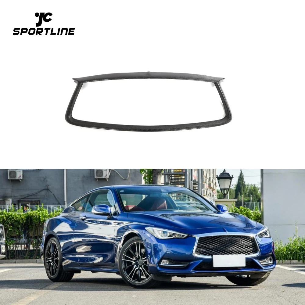 

Dry Carbon Fiber Q60 Sport Front Grill Overlay for Infiniti Q60 Sport Coupe 2-Door 2016-2022