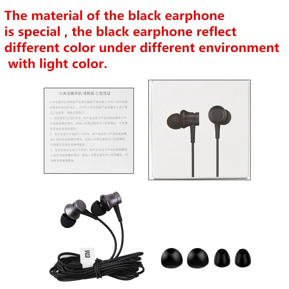 Xiaomi Mi auricolare pistone 3 Sport Fresh Basic Version 3.5Mm auricolari In-Ear auricolari con microfono per Redmi Note 7 8T 8 Pro K20 Pro