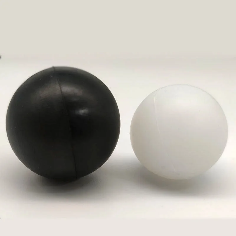 2-70mm Black/white Solid Core Silicone Ball, Industrial Silicone Elastic Ball, Used for Dry Cleaning Machine Vibrating Screen