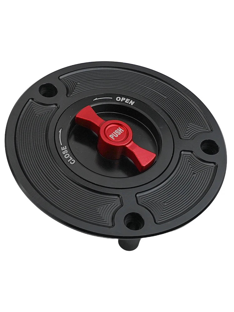 Black Motorcycle Fuel Tank Cap Cap Cover For GSXR Material Easy Installation Feature High Universality Fitment