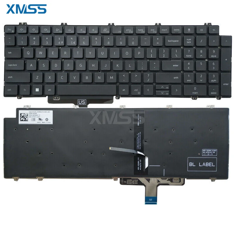 

NEW Keyboard US English FOR Dell Latitude 5520 5521 Precision 3560 3561 Backlit