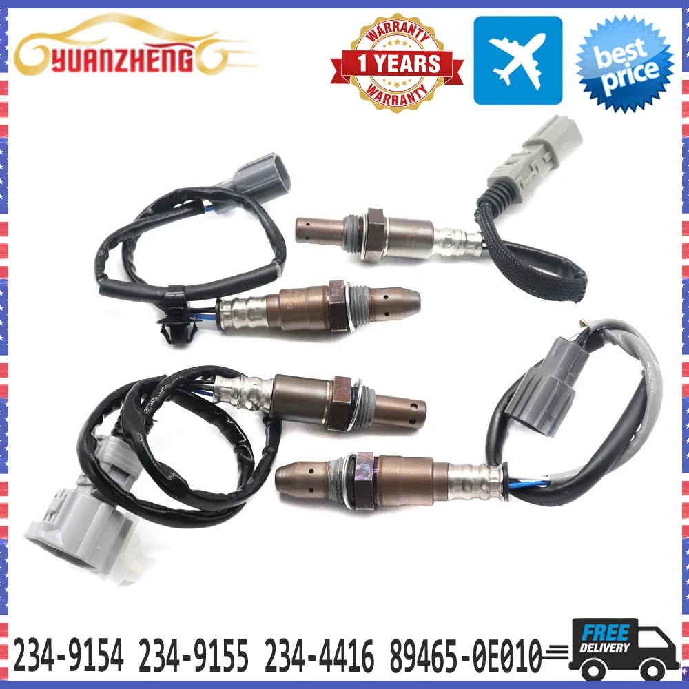 

NEW Front Rear Air Fuel Ratio Lambda O2 Oxygen Sensor 234-9154 234-9155 234-4416 89465-0E010 for Toyota Sienna Lexus ES350