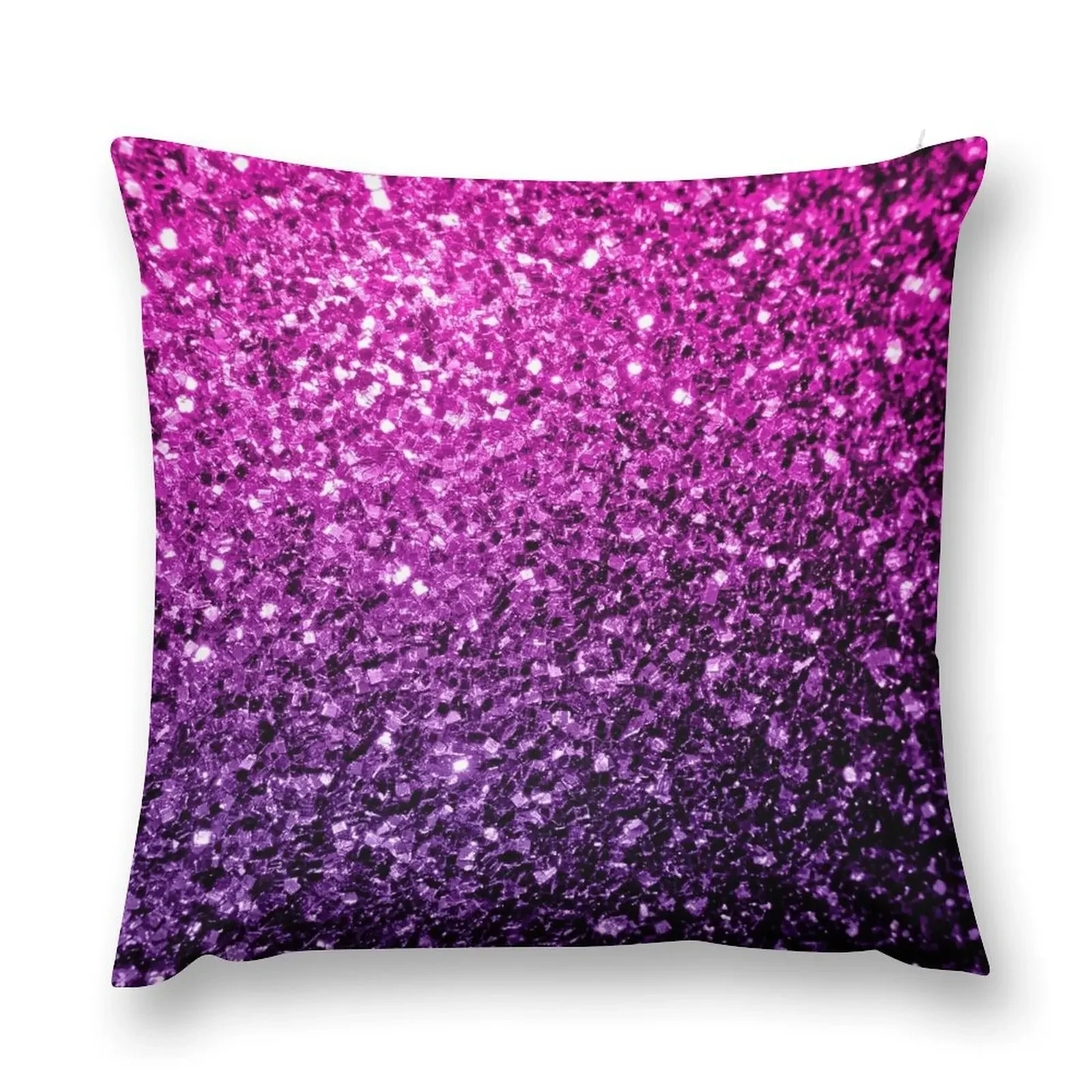 

Purple Pink Ombre faux glitter sparkles (Photo of Glitter - Not Reflective) Throw Pillow Cushions Cover pillow pillowcase pillow