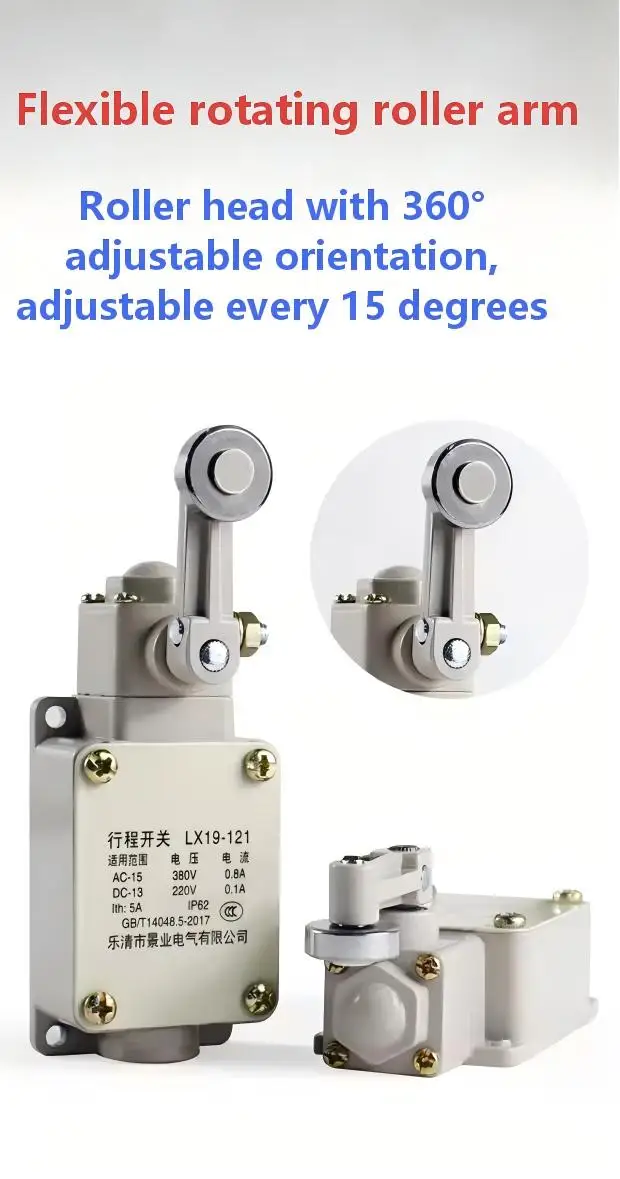 Limit Switch LX19,Travel Switch LX19-001, LX19-111,LX19-121,Automatic Reset,Thread Aluminum Shell 5A IP62,1pcs