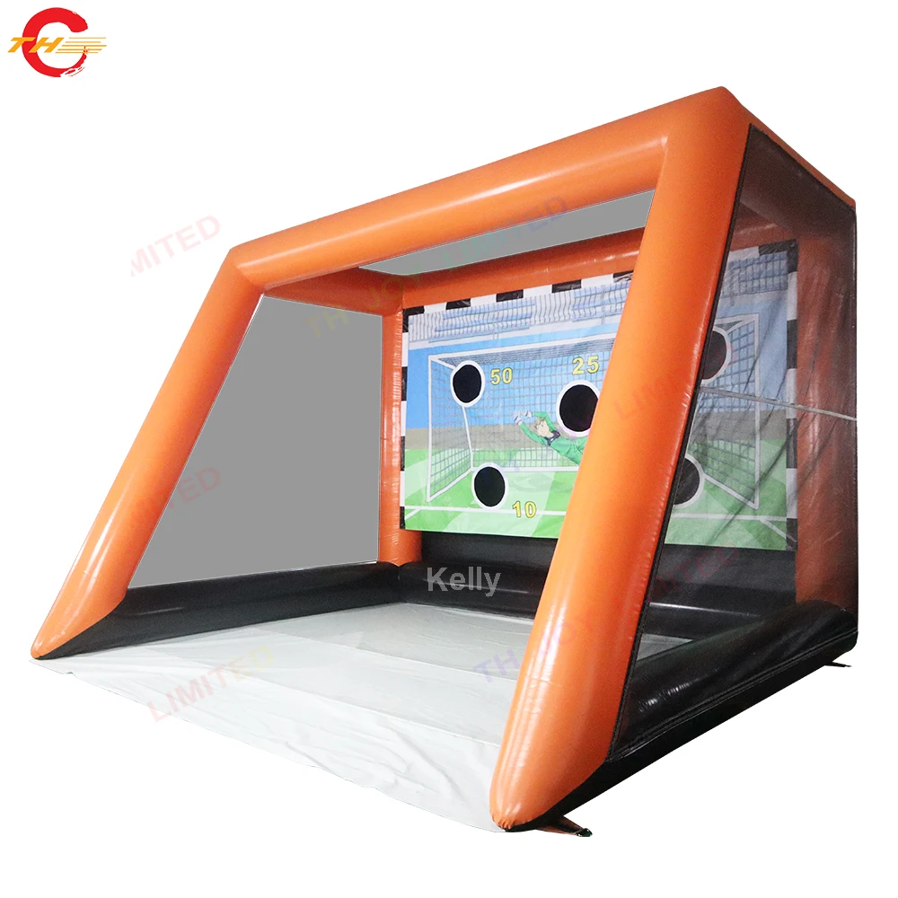 

Free Door Ship 5x4m Inflatable Football Soccer Toss Gate Shoot Out Game Goal for Sale