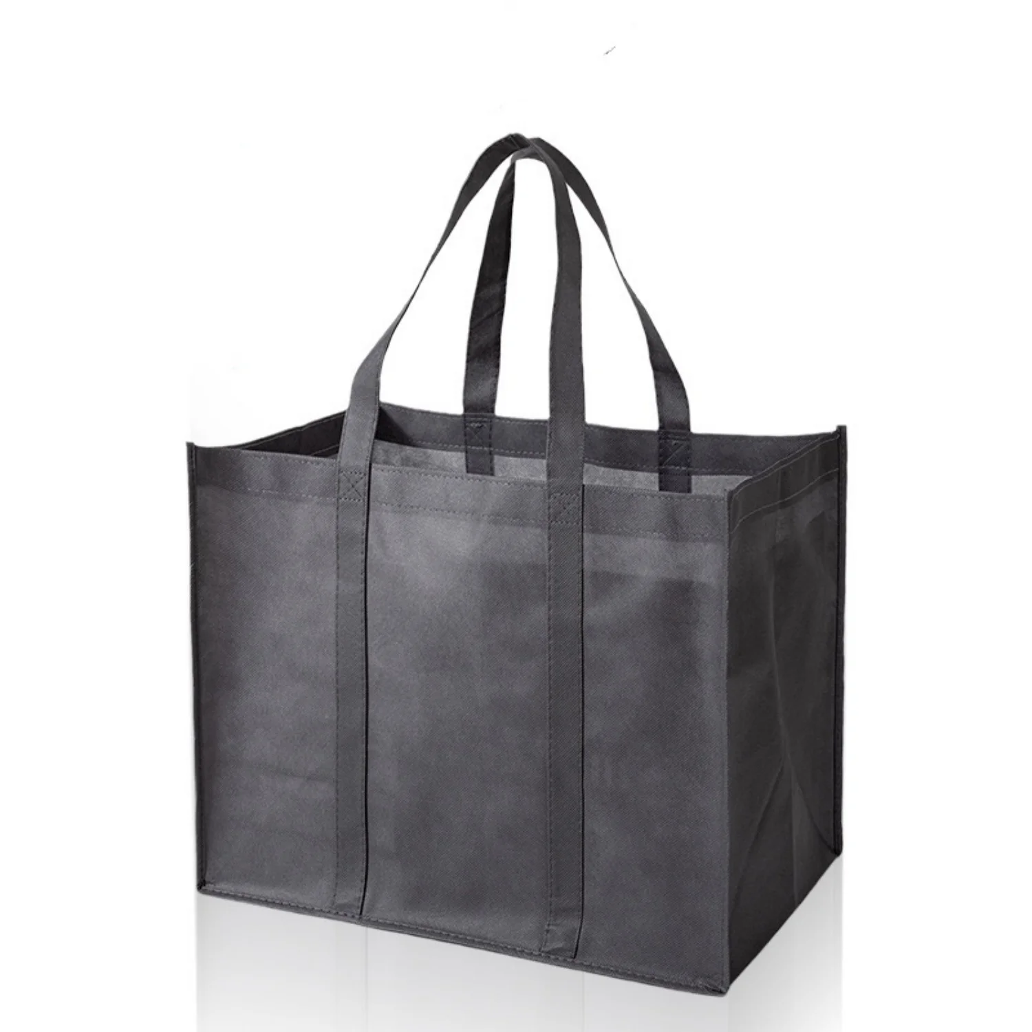 2-Piece Non-Woven Eco-Friendly Shopping Bag Reinforced for Load-Bearing, Suitable for Home Storage/Travel Shopping