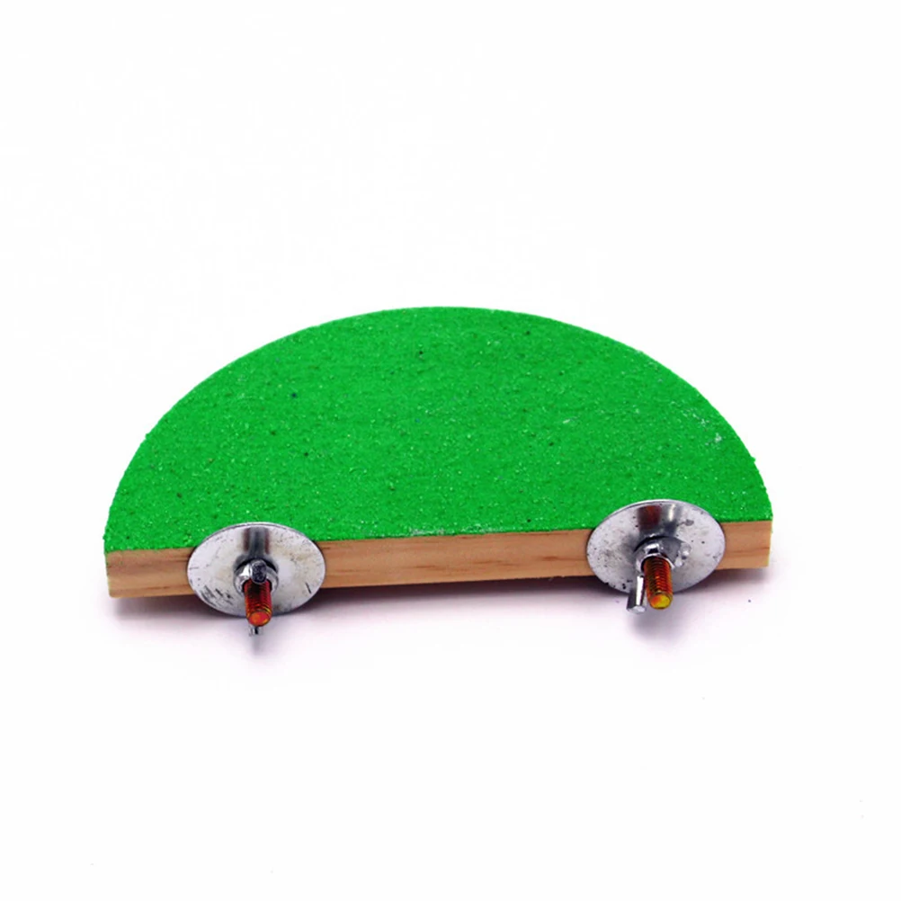 

2pcs Wood Springboards Frosted Pet Platforms Hamster Gerbil Birds Semicircle Stands Play Rest Small Animal Accessories Cage