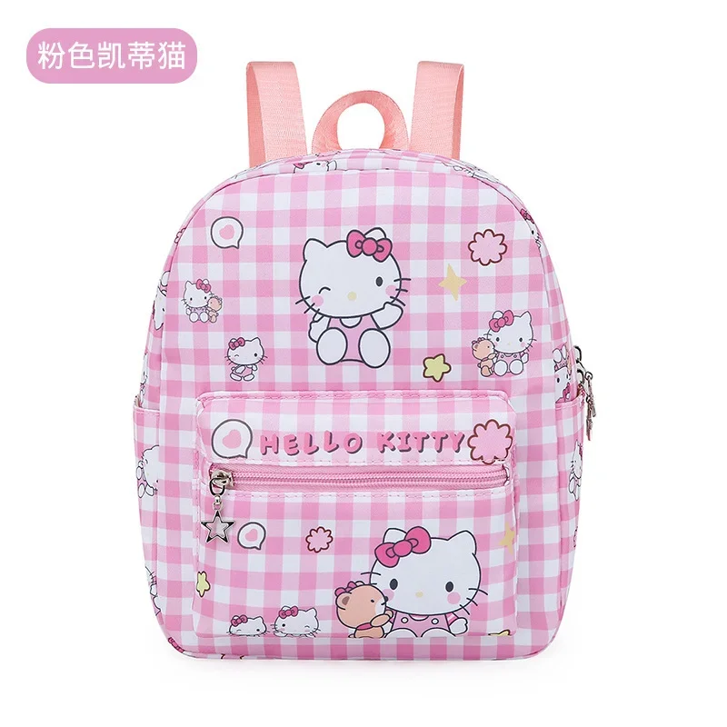 Sanurgente-Cartable étudiant Hello Kitty, sac à dos étanche de grande capacité, sac à dos de dessin animé décontracté et léger, coussin initié, nouveau