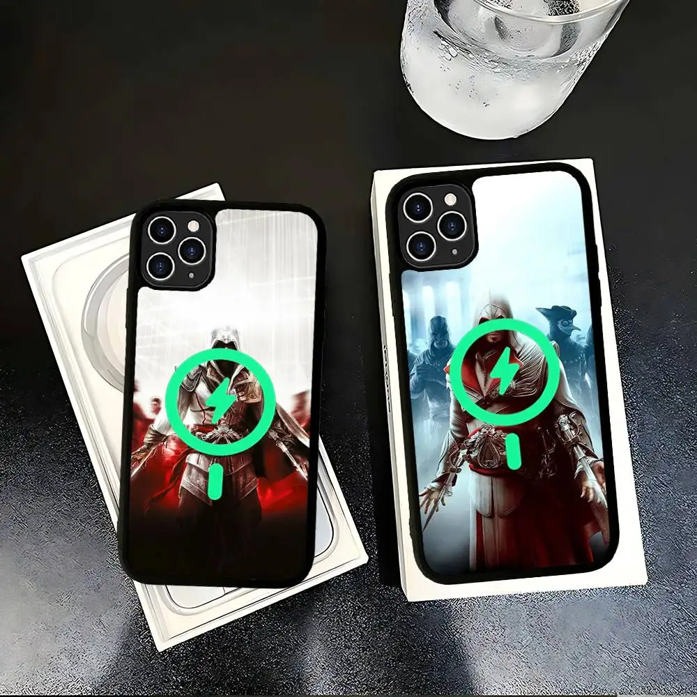 A-Assassins Game Creed For Magsafe Magnetic Phone Case for iPhone 17 16 pro max 15 Plus 14 13 12 11 Cover