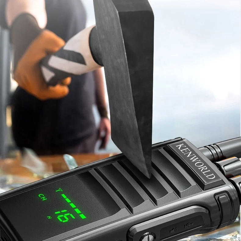 KENWORLD KP-718F جهاز اتصال لاسلكي UHF 350Mhz طويل المدى 10KM محمول مقاوم للماء FM VHF اتجاهين راديو 15W DE Comunicacion